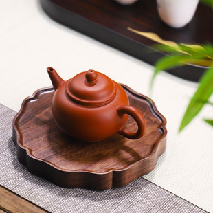 茶道实木壶承黑胡桃木干泡台底座茶杯垫养壶紫砂茶壶垫咖啡托架子