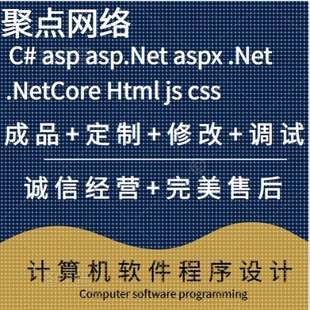 ASP.NET C#程序定制开发 代码讲解 改错 修改bug 调试程序 维护
